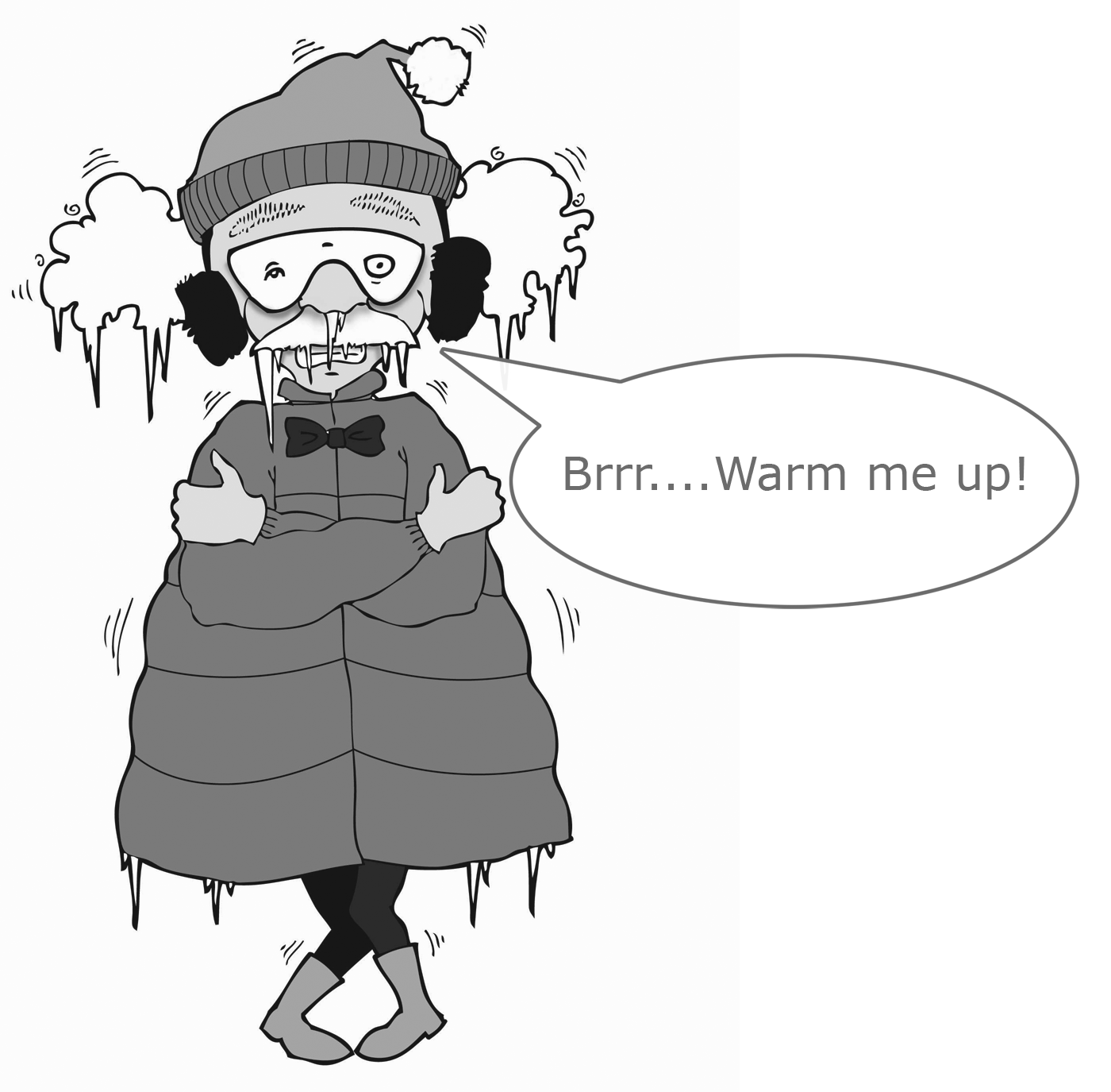 Dr Shock Says "BRR Warm me up!!!"
